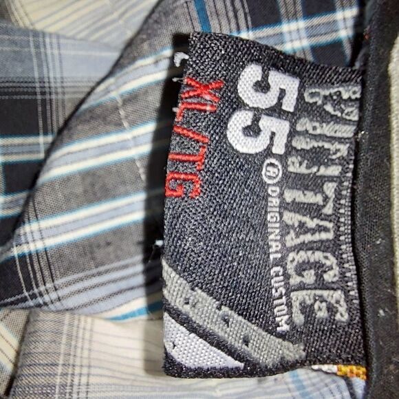 MENS Vintage 55 short sleeve button down shirt - Picture 7 of 9